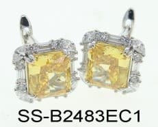 Серьги из серебра 925 с кубическим цирконием