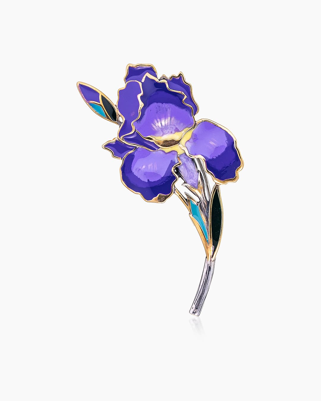 Брошь из серебра 925 с эмалью