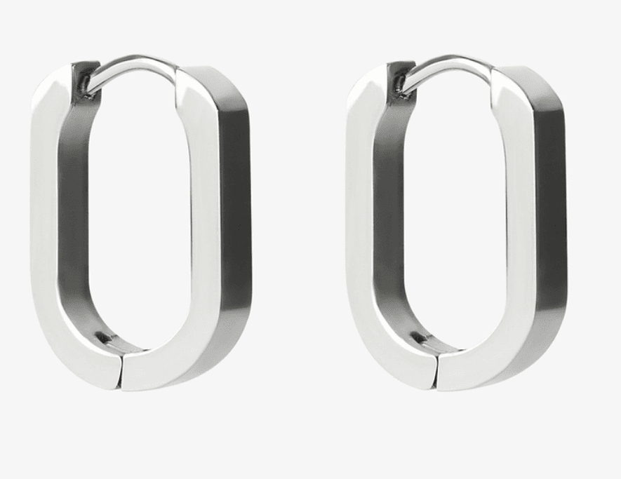 Серьги из стали без вставки