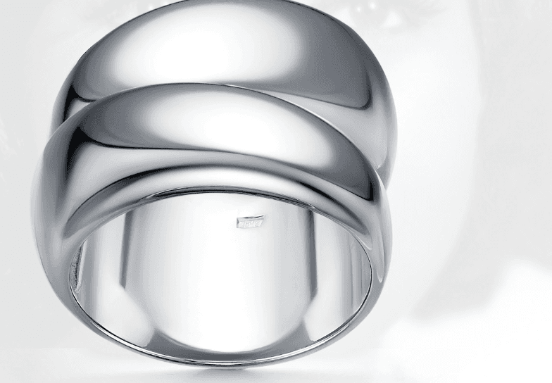 Кольцо из серебра 925 без вставки