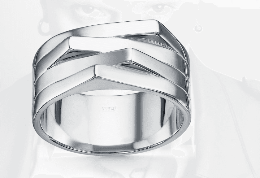 Кольцо из серебра 925 без вставки