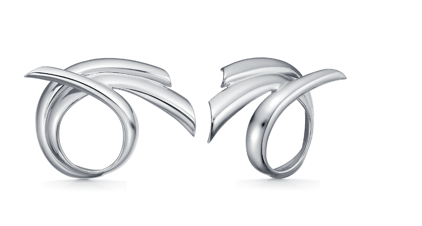 Серьги из серебра 925 без вставки