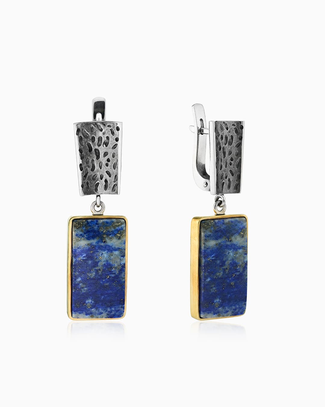 Серьги из серебра 925 с лазуритом