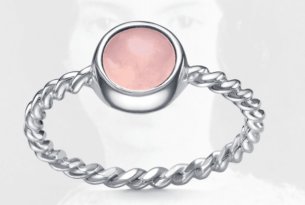 Кольцо из серебра 925 с кварцем