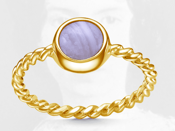 Кольцо из серебра 925 с агатами