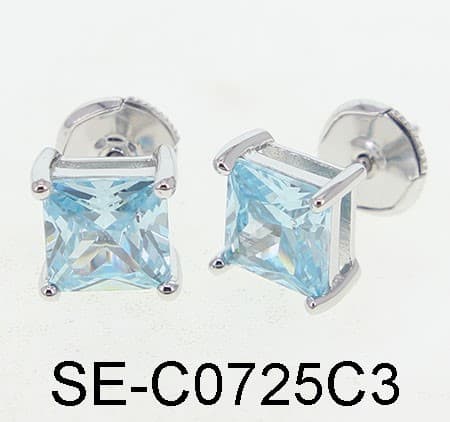 Серьги из серебра 925 с кубическим цирконием