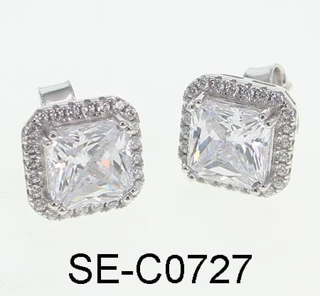 Серьги из серебра 925 с кубическим цирконием