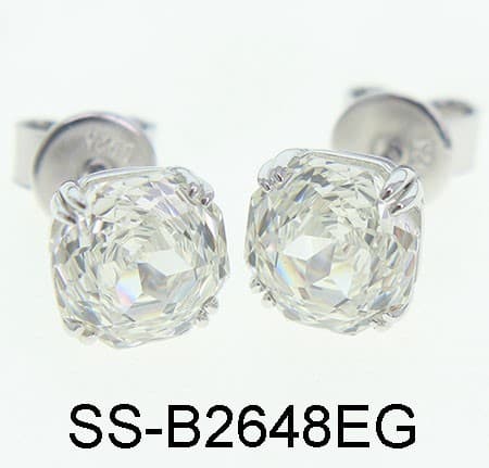 Серьги из серебра 925 с кубическим цирконием