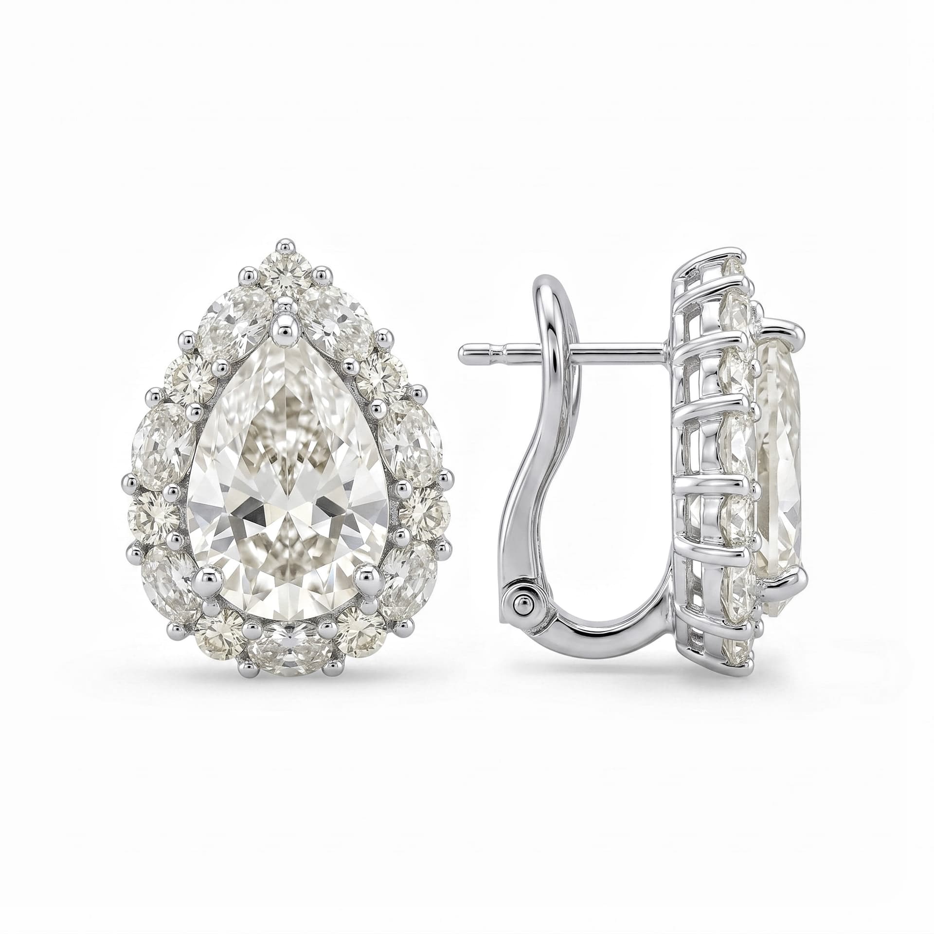 Серьги из серебра 925 с кубическим цирконием