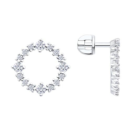 Серьги из Серебра 925 с фианитами