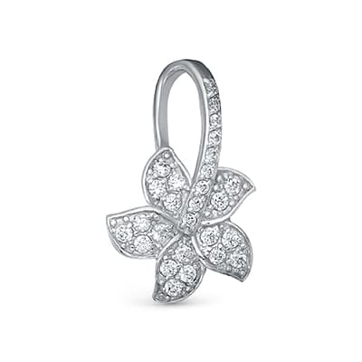 Подвеска из серебра 925 с фианитом