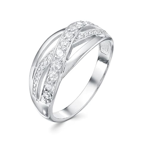 Кольцо из серебра 925 с фианитами
