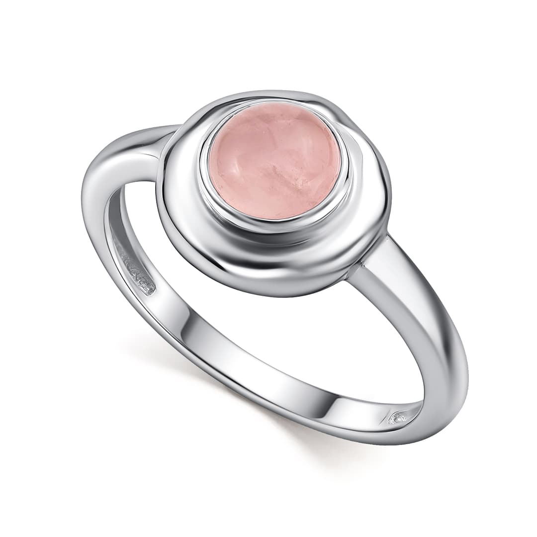 Кольцо из серебра 925 с кварцем