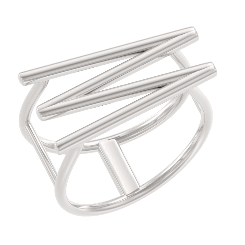 Кольцо из серебра 925 без вставки