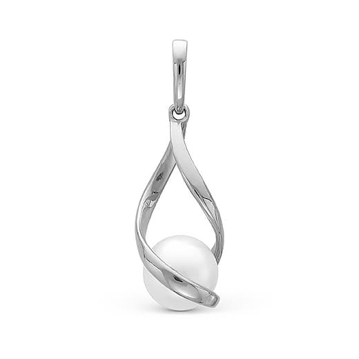 Подвеска из серебра 925 с жемчугом