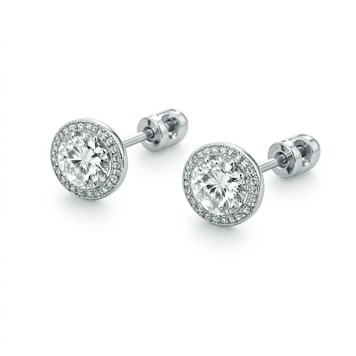 Серьги из серебра 925 с фианитами