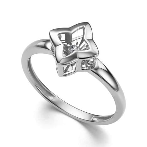 Кольцо из золота 585 с бриллиантами