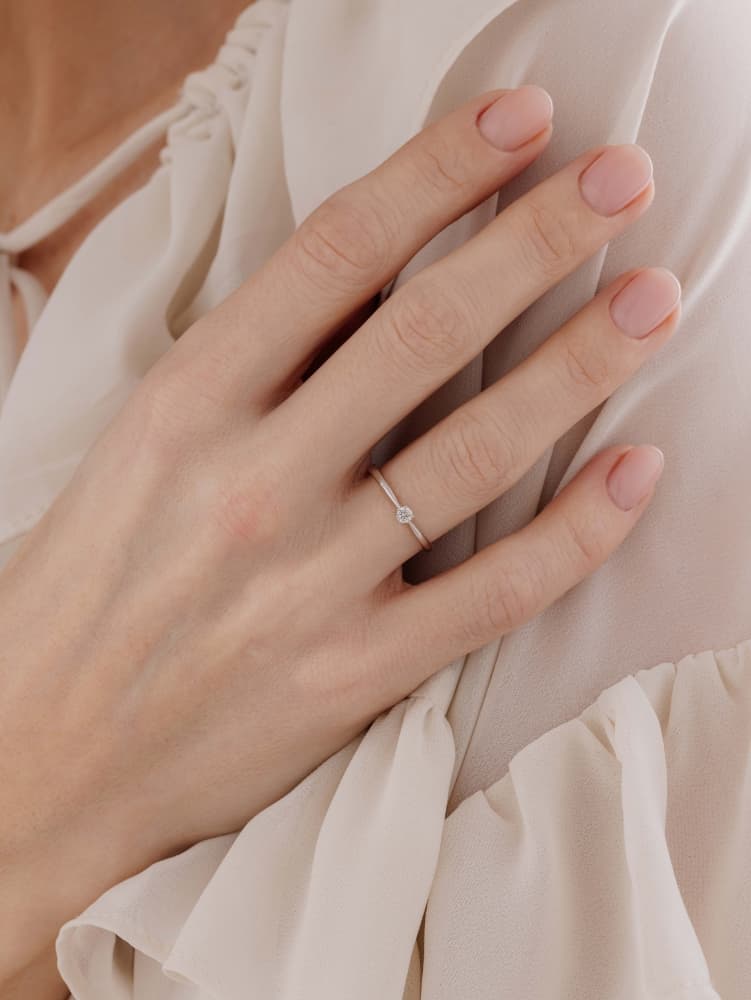 Кольцо из золота 585 с бриллиантами