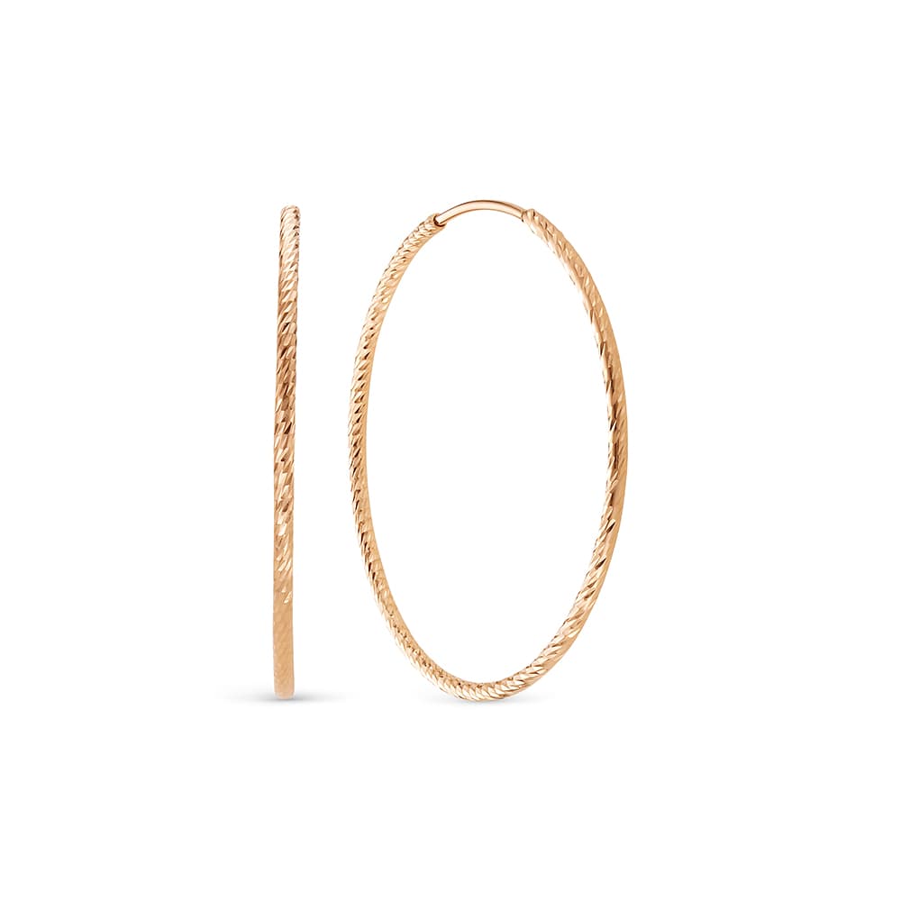 Серьги из золота 585 без вставки