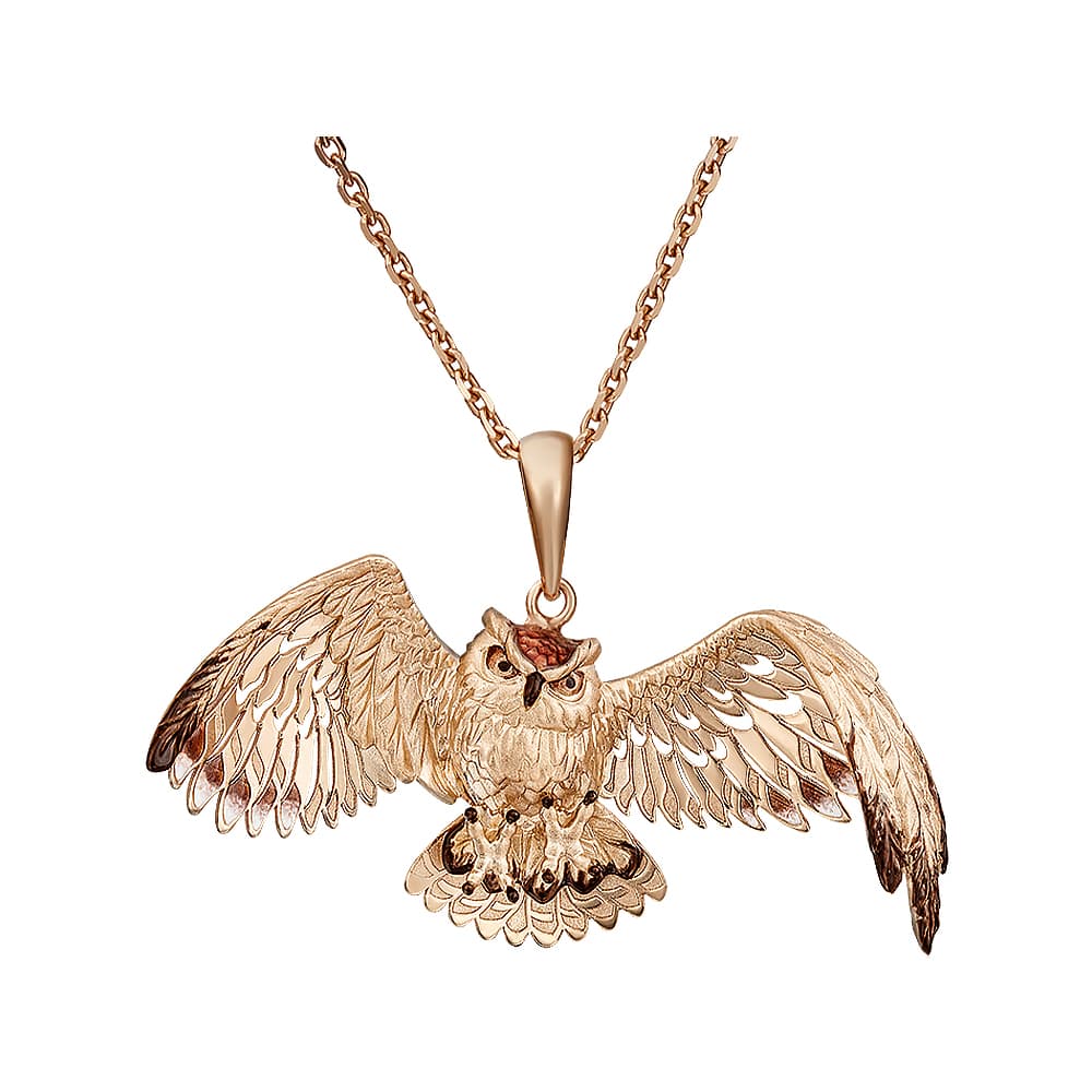 Подвеска из золота 585 с эмалью