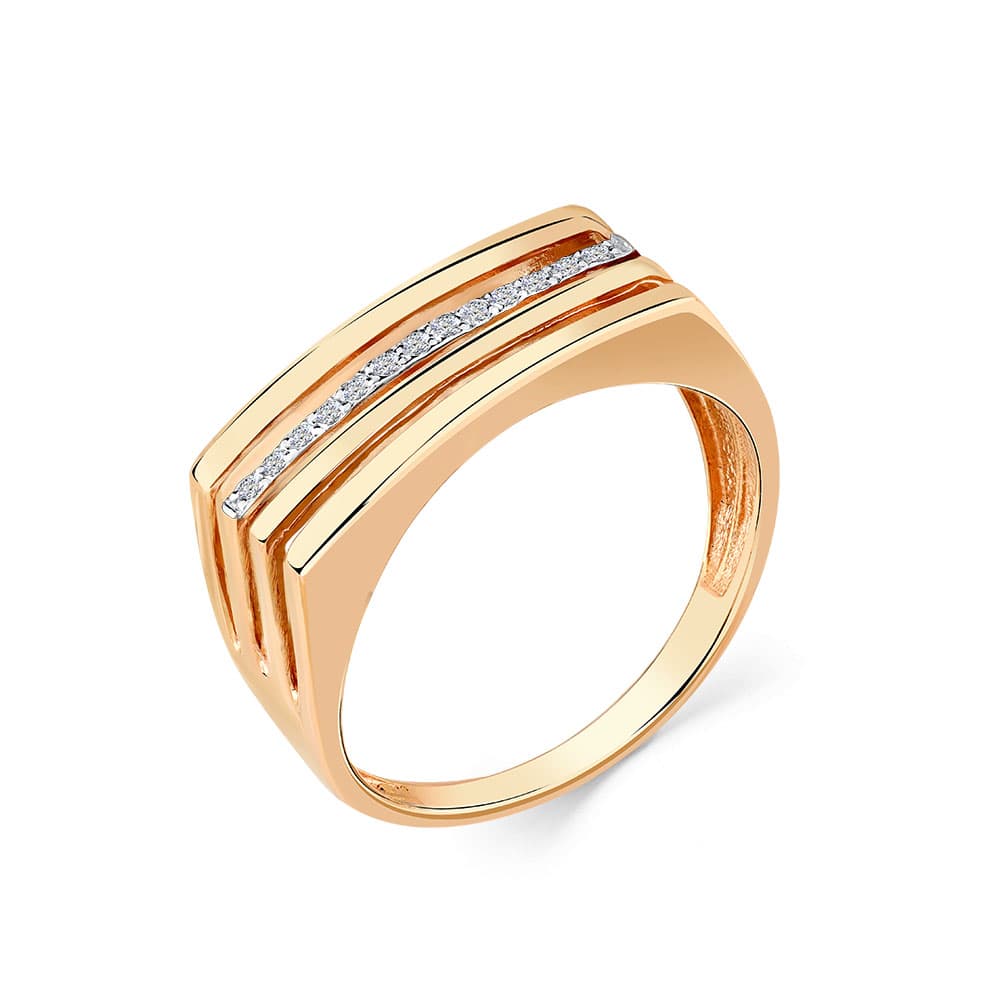 Кольцо из золота 585 с фианит