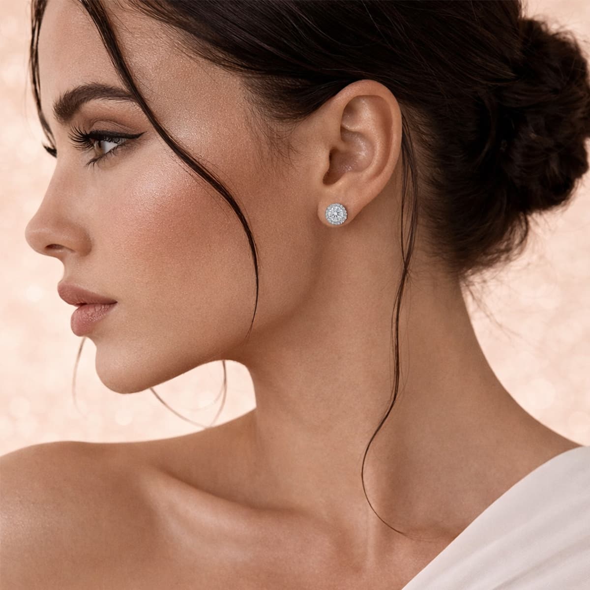 Серьги из серебра 925 с фианитами