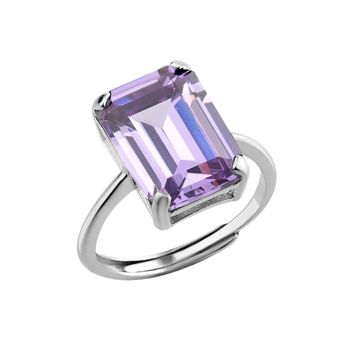 Кольцо из серебра 925 с кубическим цирконием