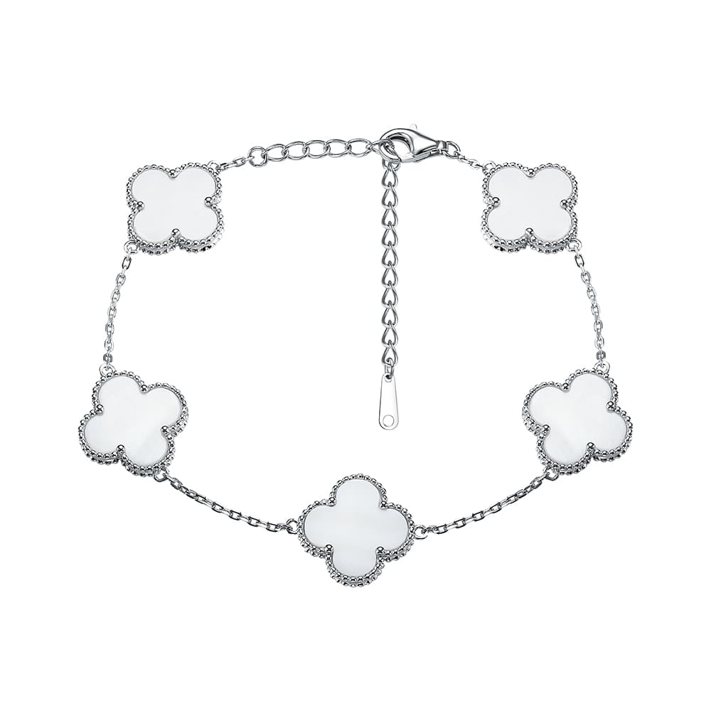 Браслет декоративный из серебра 925 с перламутром