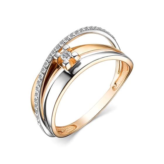 Кольцо из золота 585 с бриллиантом