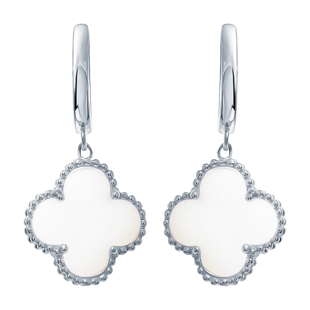 Серьги из серебра 925 с перламутром