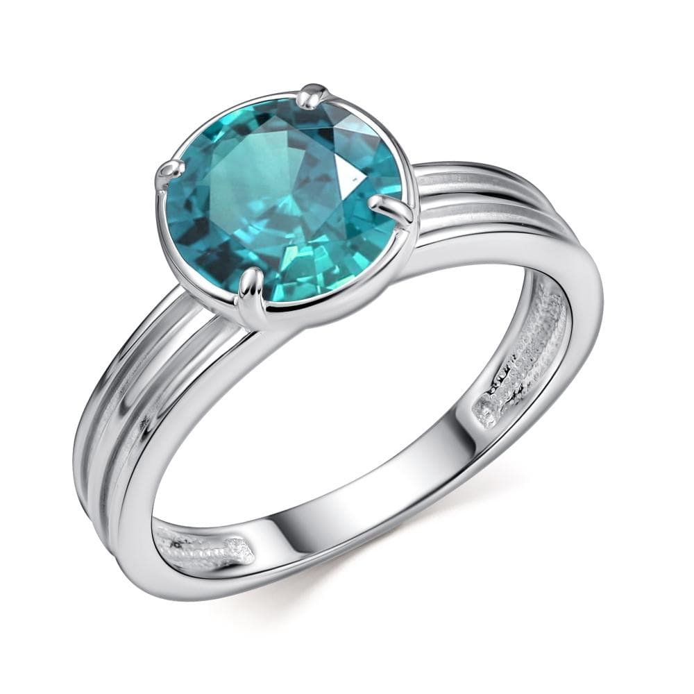 Кольцо из серебра 925 с ювелирным стеклом