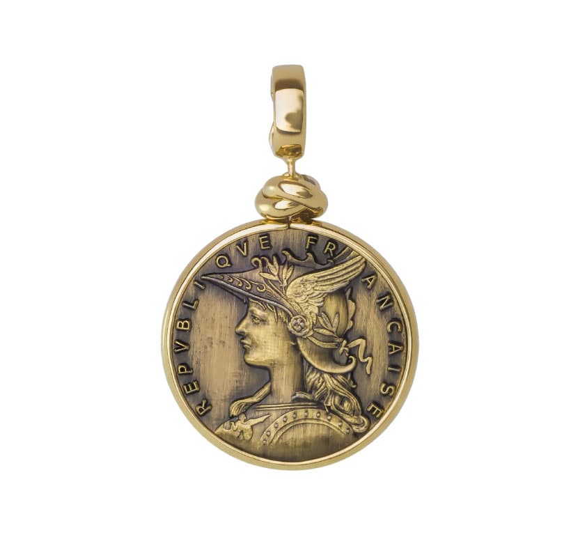 Подвеска из бижутерный сплава без вставки