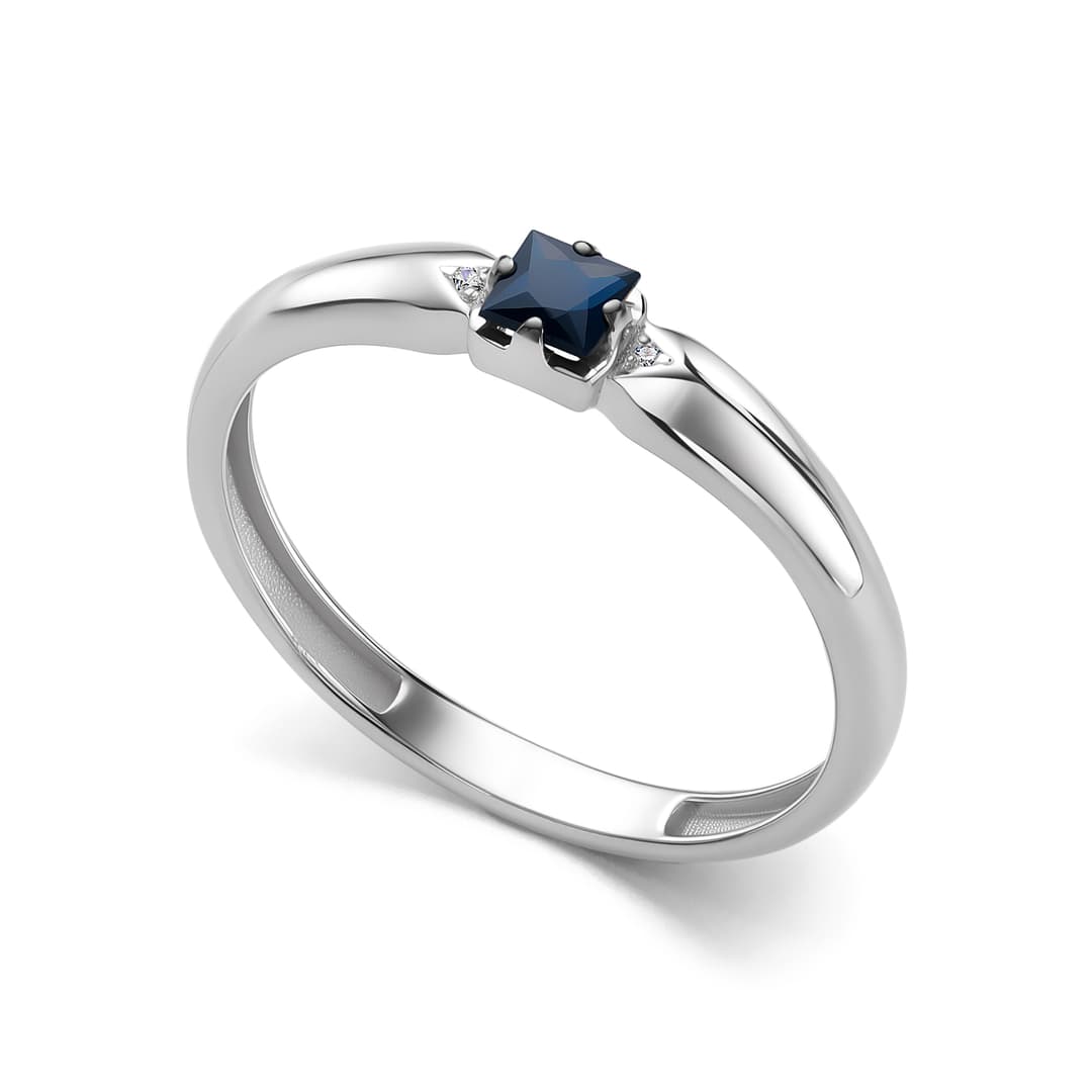 Кольцо из золота 585 с сапфиром