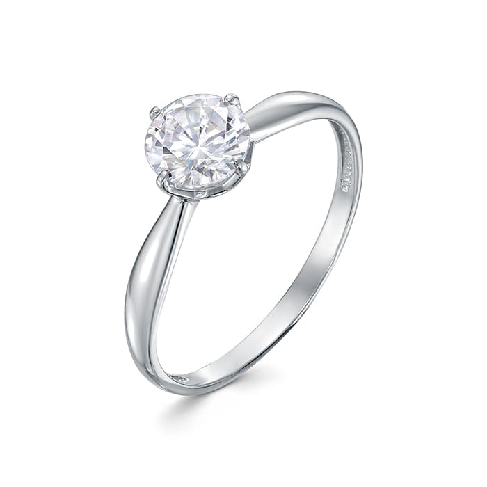 Кольцо из серебра 925 с фианитами