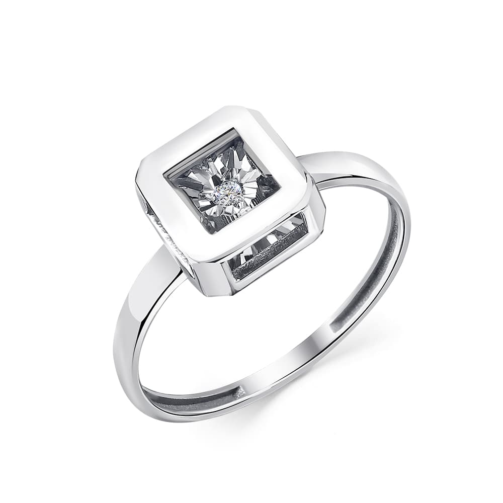 Кольцо из золота 585 с бриллиантом