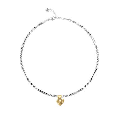 Колье из бижутерный сплава без вставки