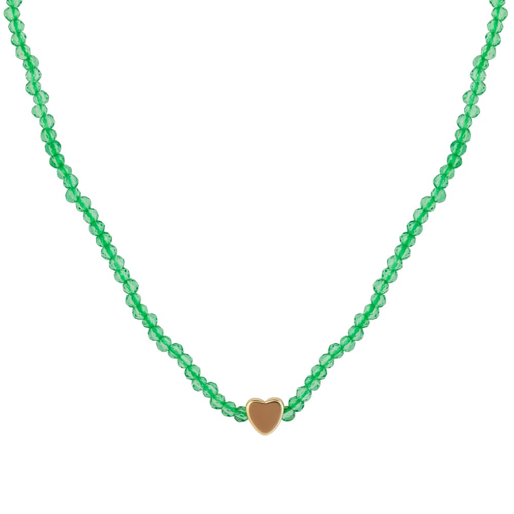 Колье из стали с шпинелью