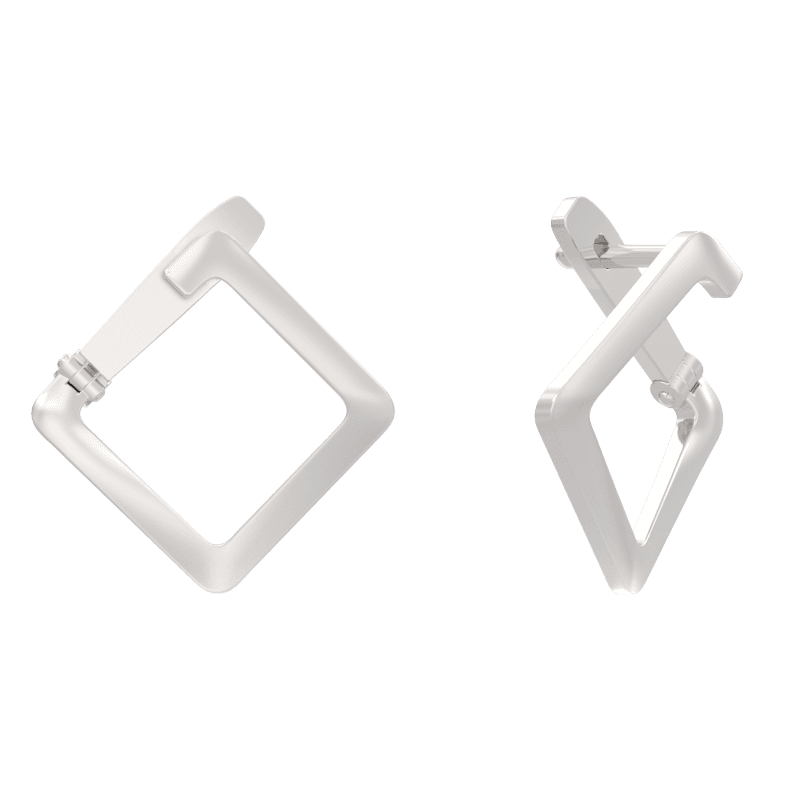 Серьги из серебра 925 без вставки