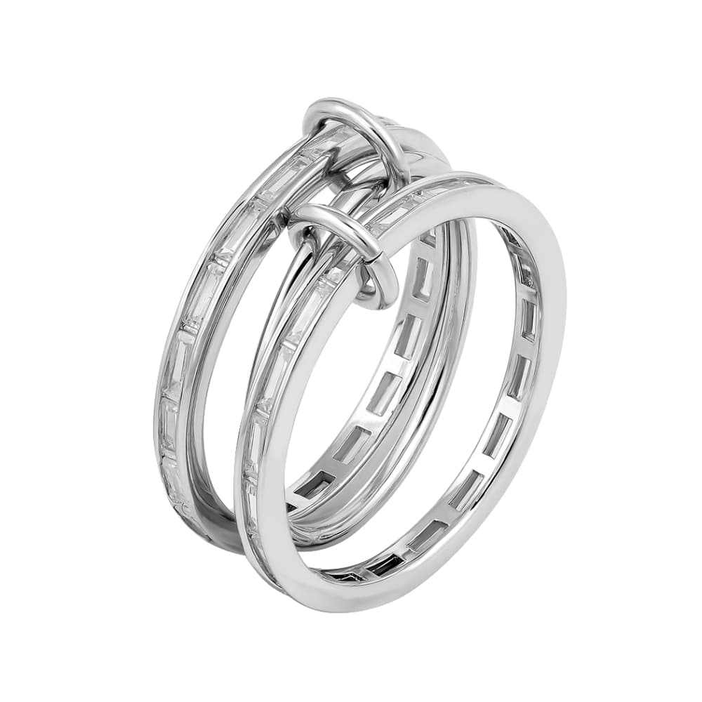 Кольцо из серебра 925 с кубическим цирконием