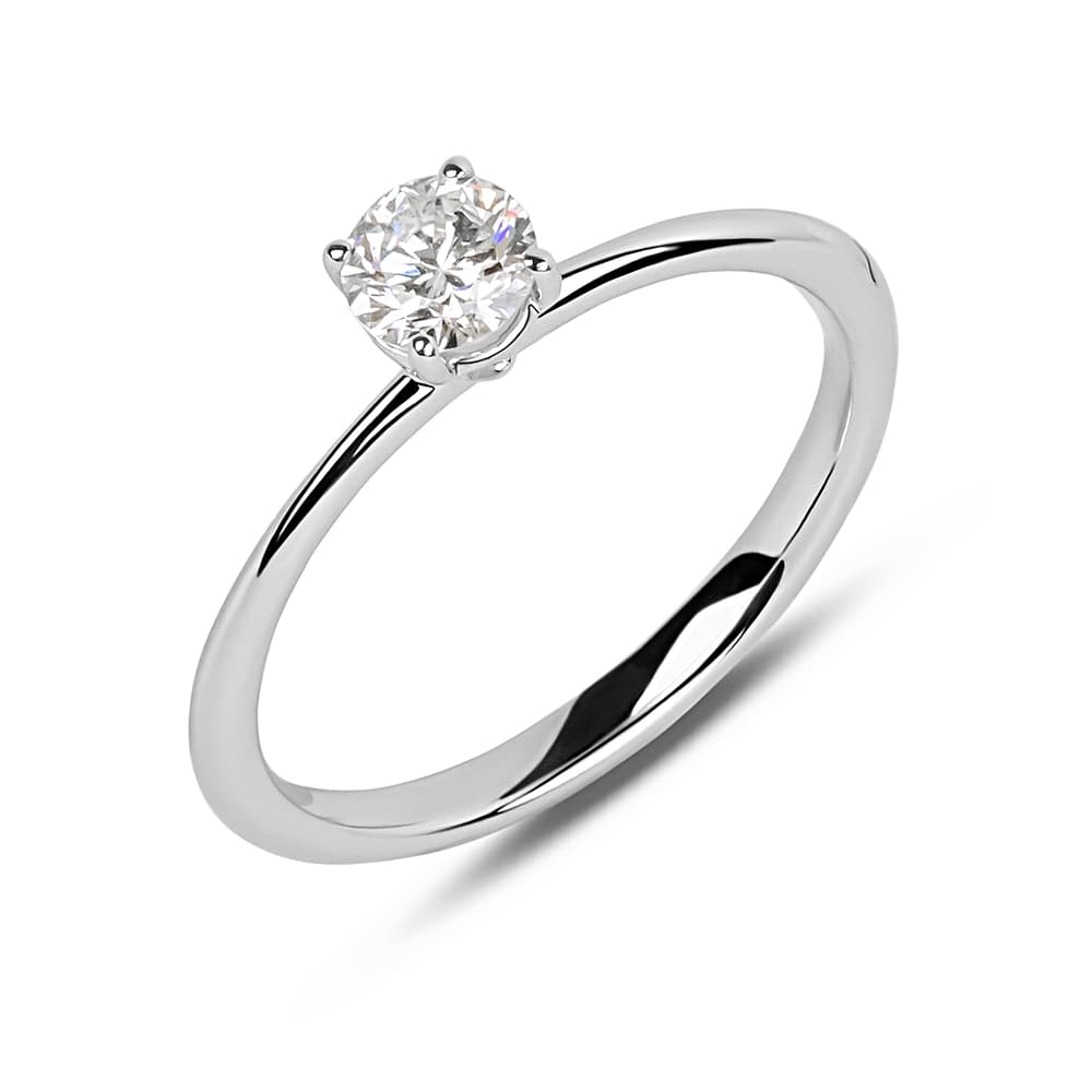 Кольцо из золота 585 с выращенным бриллиантом