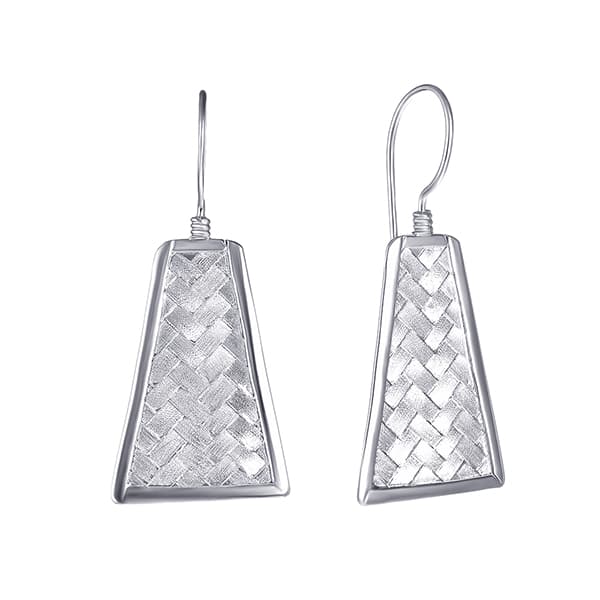 Серьги из серебра 925 без вставки