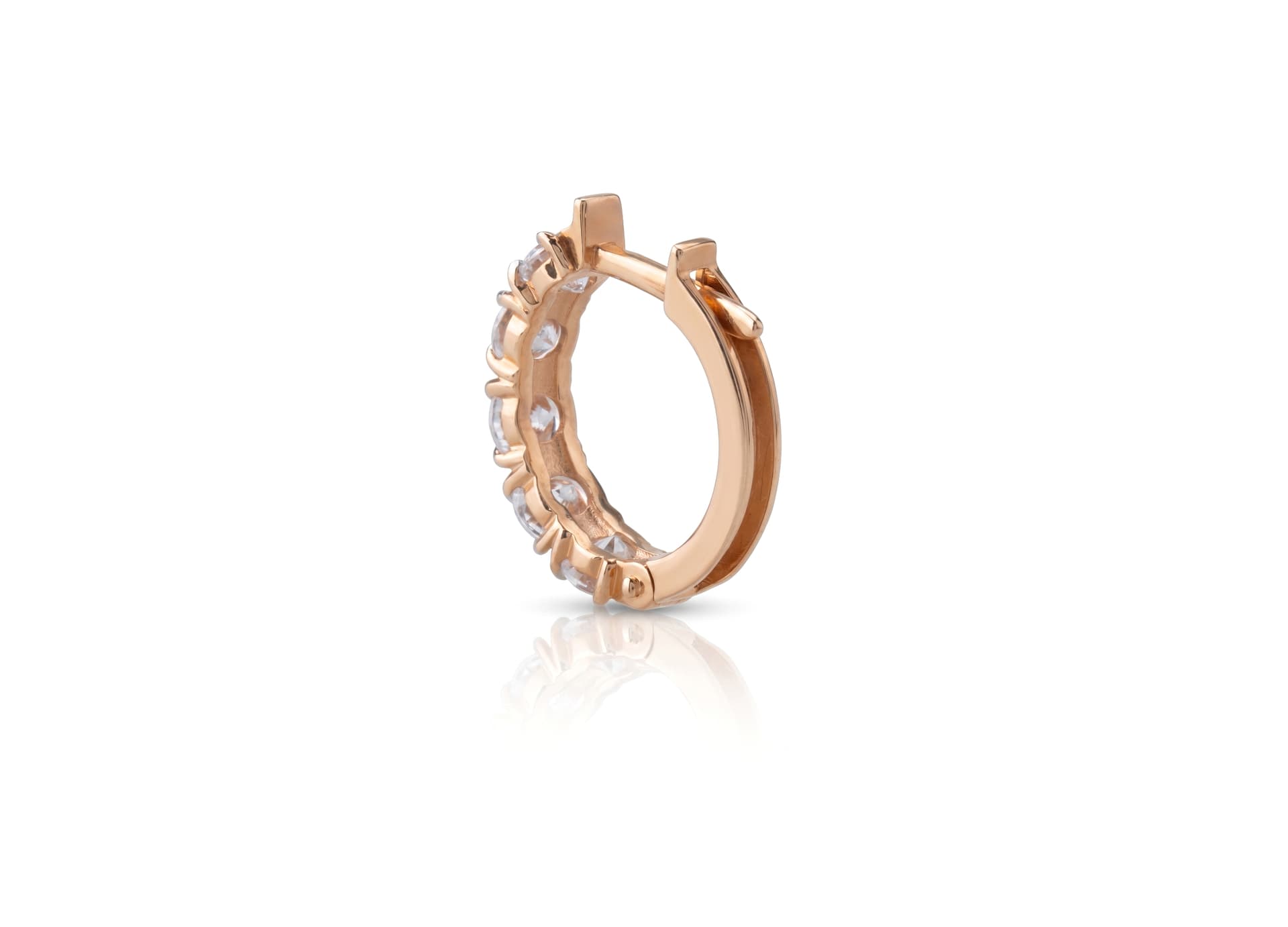 Серьги из золота 585 с фианит