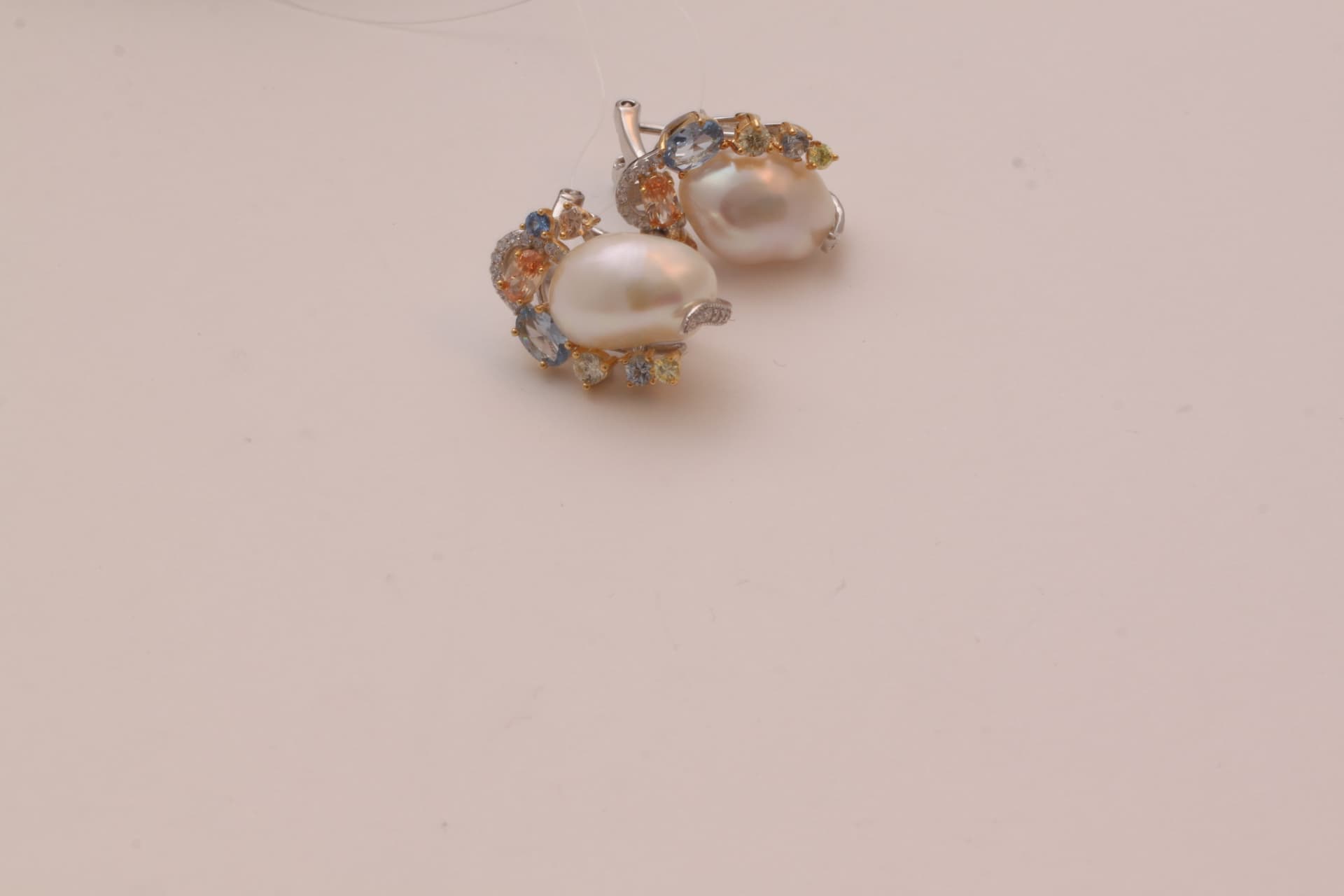Серьги из серебра 925 с жемчугом