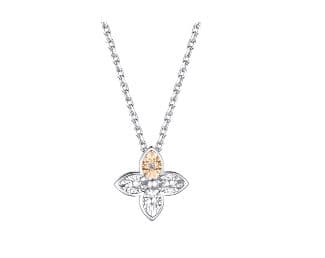 Колье из серебра 925 с бриллиантом