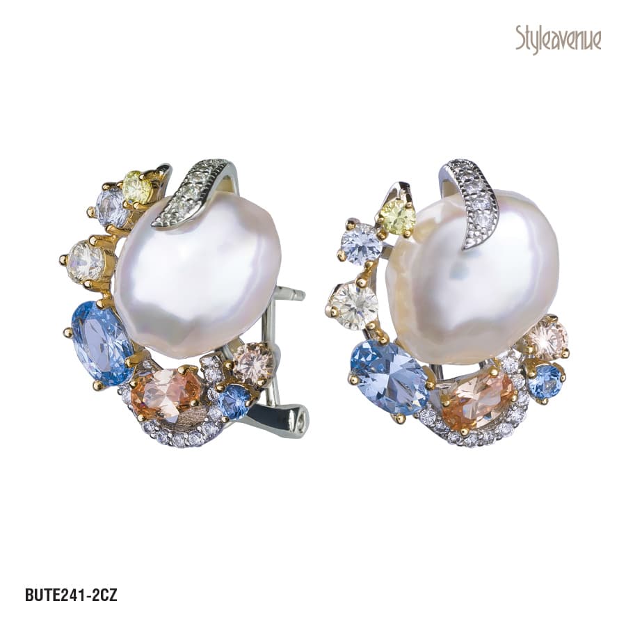 Серьги из серебра 925 с жемчугом
