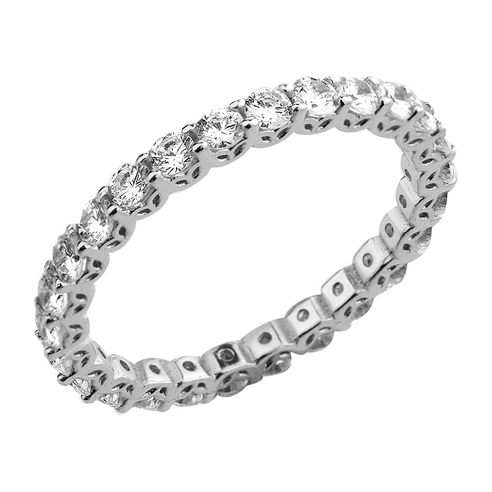 Кольцо из серебра 925 с кубическим цирконием