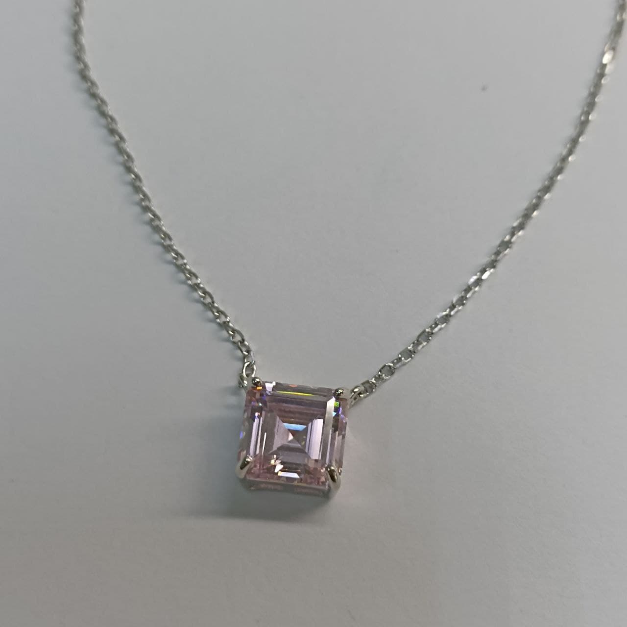 Колье из серебра 925 с кубическим цирконием