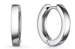 Серьги из серебра 925 без вставки