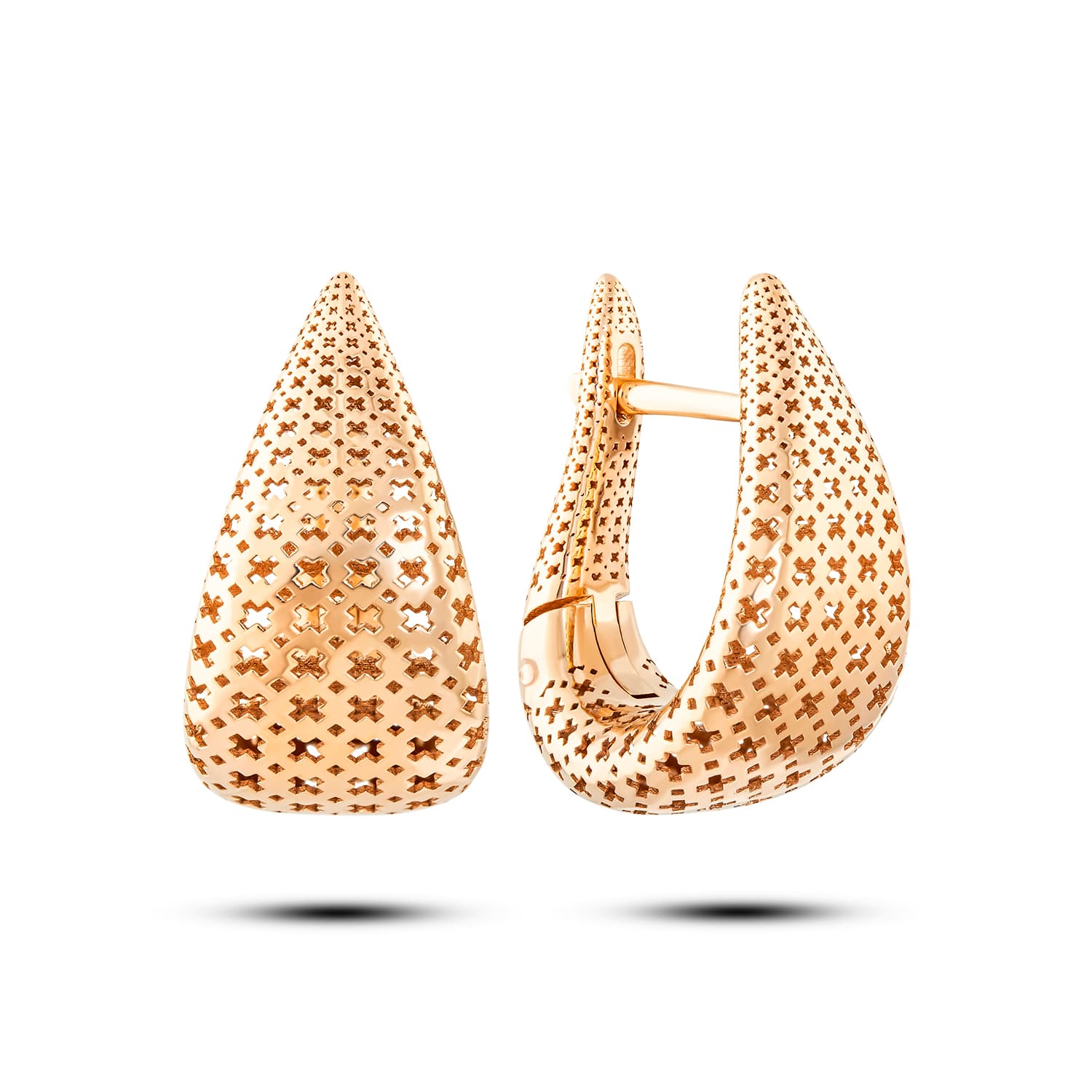 Серьги из серебра 925 без вставки