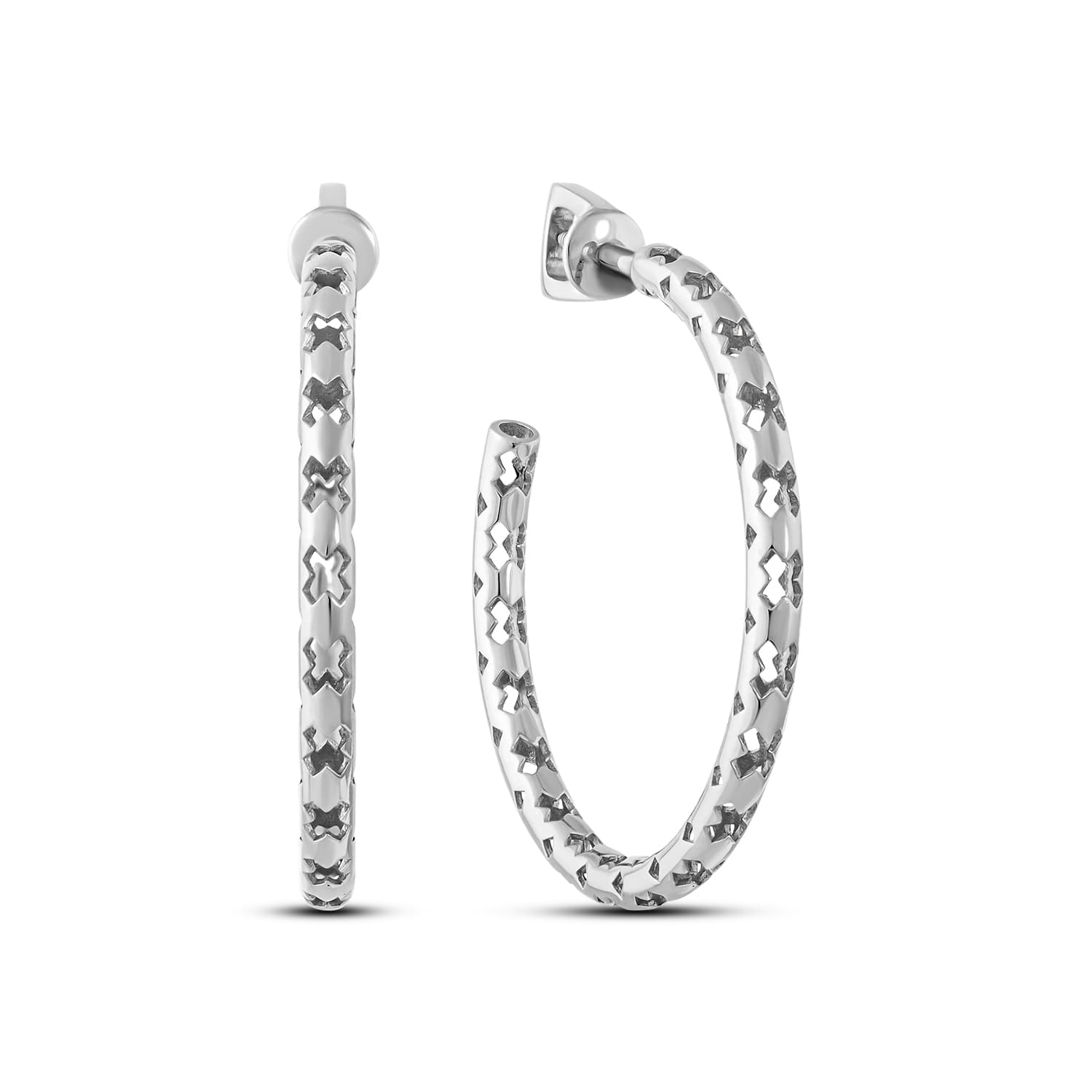 Серьги из серебра 925 без вставки